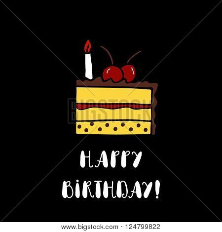 black birthday background