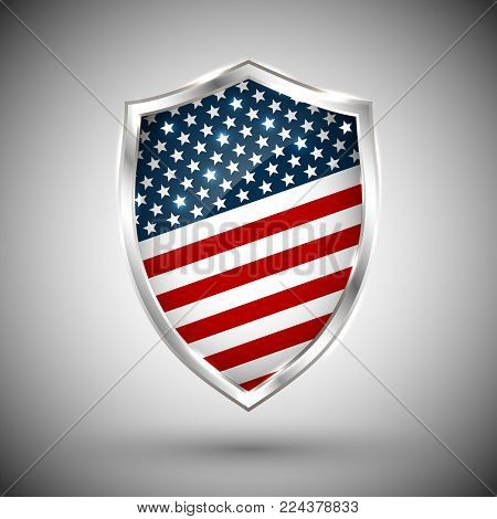 Poster: Presidents day shield