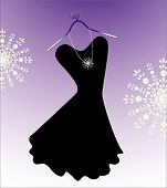 pic of black  - Chic little black dress with beads and hanger - JPG 
