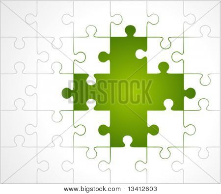 Picture or Photo of Vector puzzle background