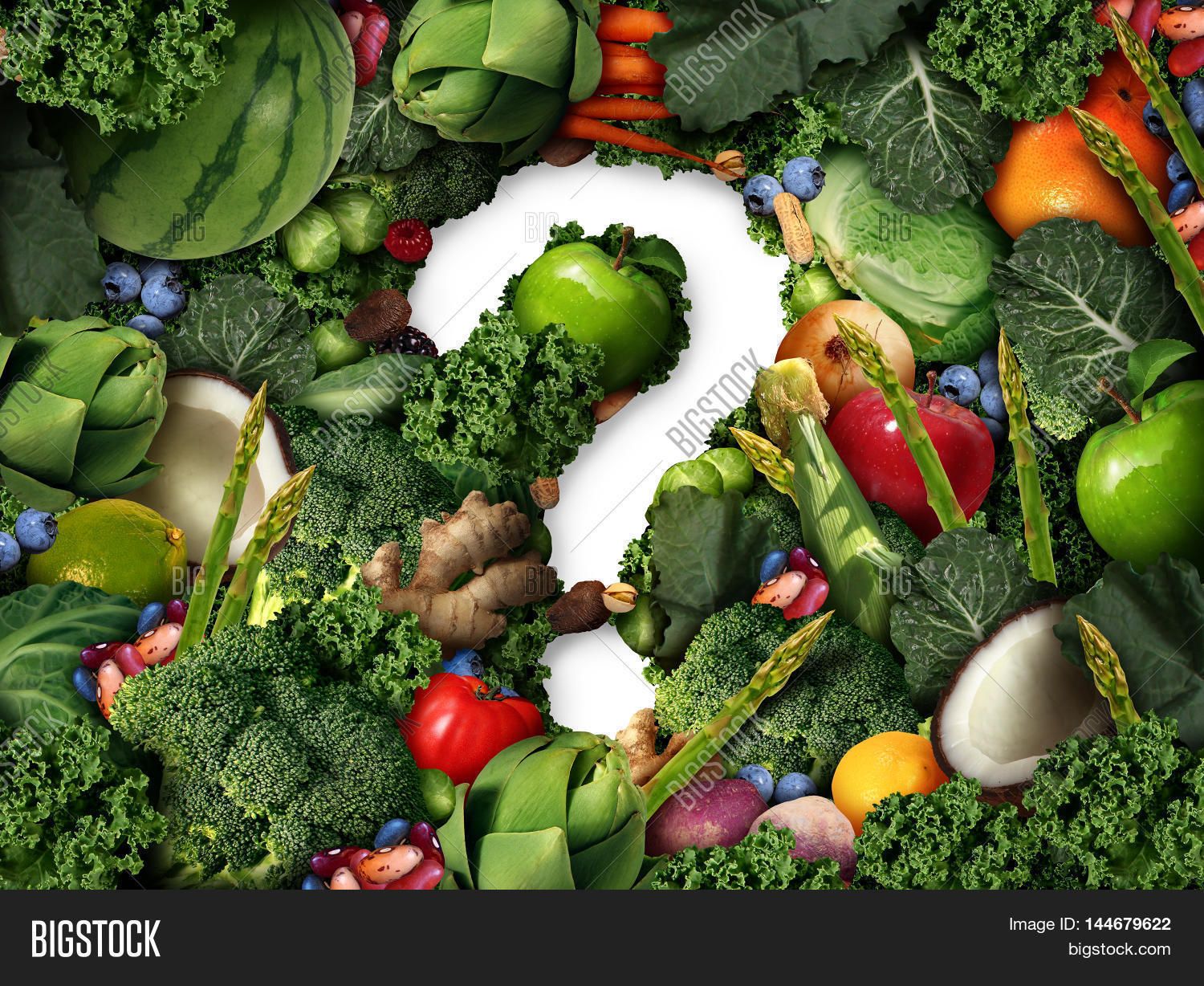 Healthy Food Questions Concept Image & Photo Bigstock