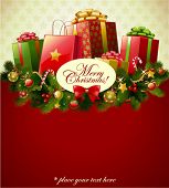 pic of holidays  - Christmas background  vector image - JPG 