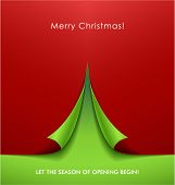 foto of holidays  - Creative Christmas tree formed from curled corner paper - JPG 