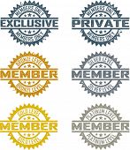 stock photo of member  - Membership Stamps - JPG 
