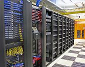 pic of data  - landscape view of very large data centre data storage array
 - JPG 