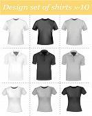 image of  photo  - Black and white men polo shirts and t - JPG 