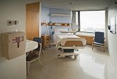 foto of stay  - Clean Empty Hospital Room Ready for One Patient - JPG 