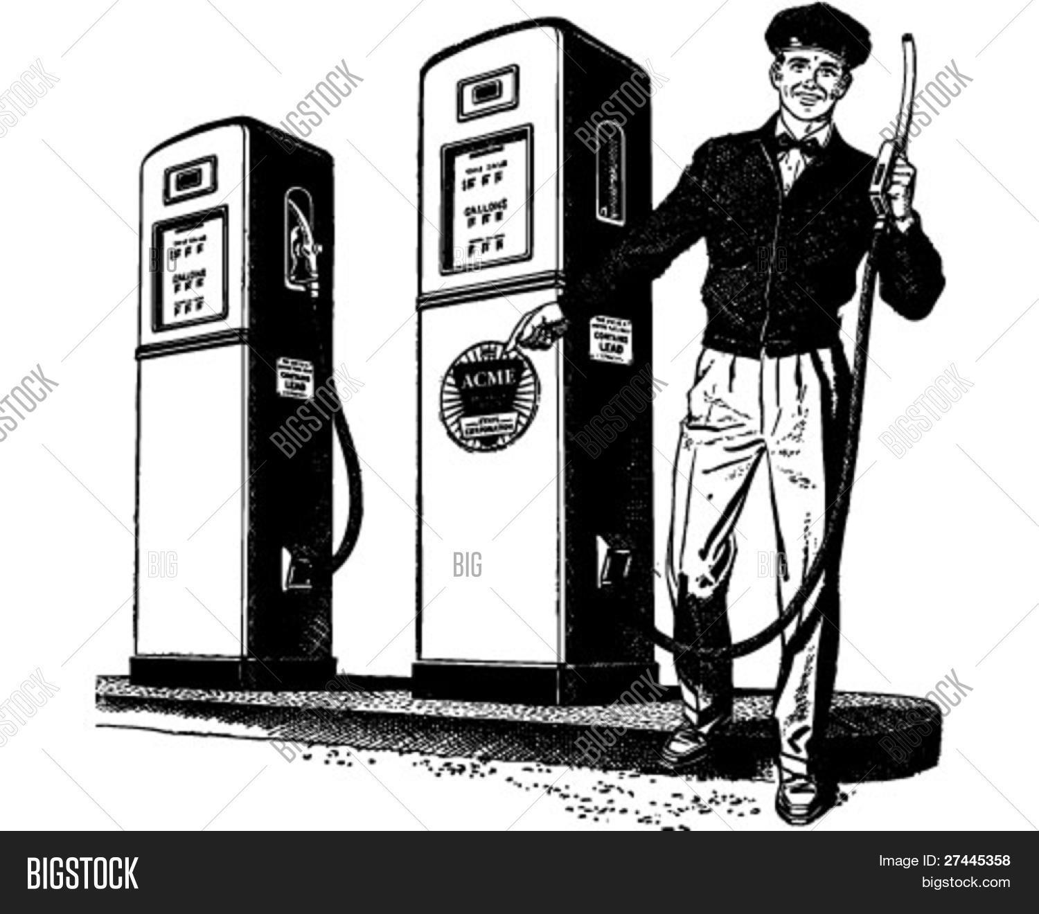 Vetor e foto Atendente De Posto De Gasolina 2 Bigstock