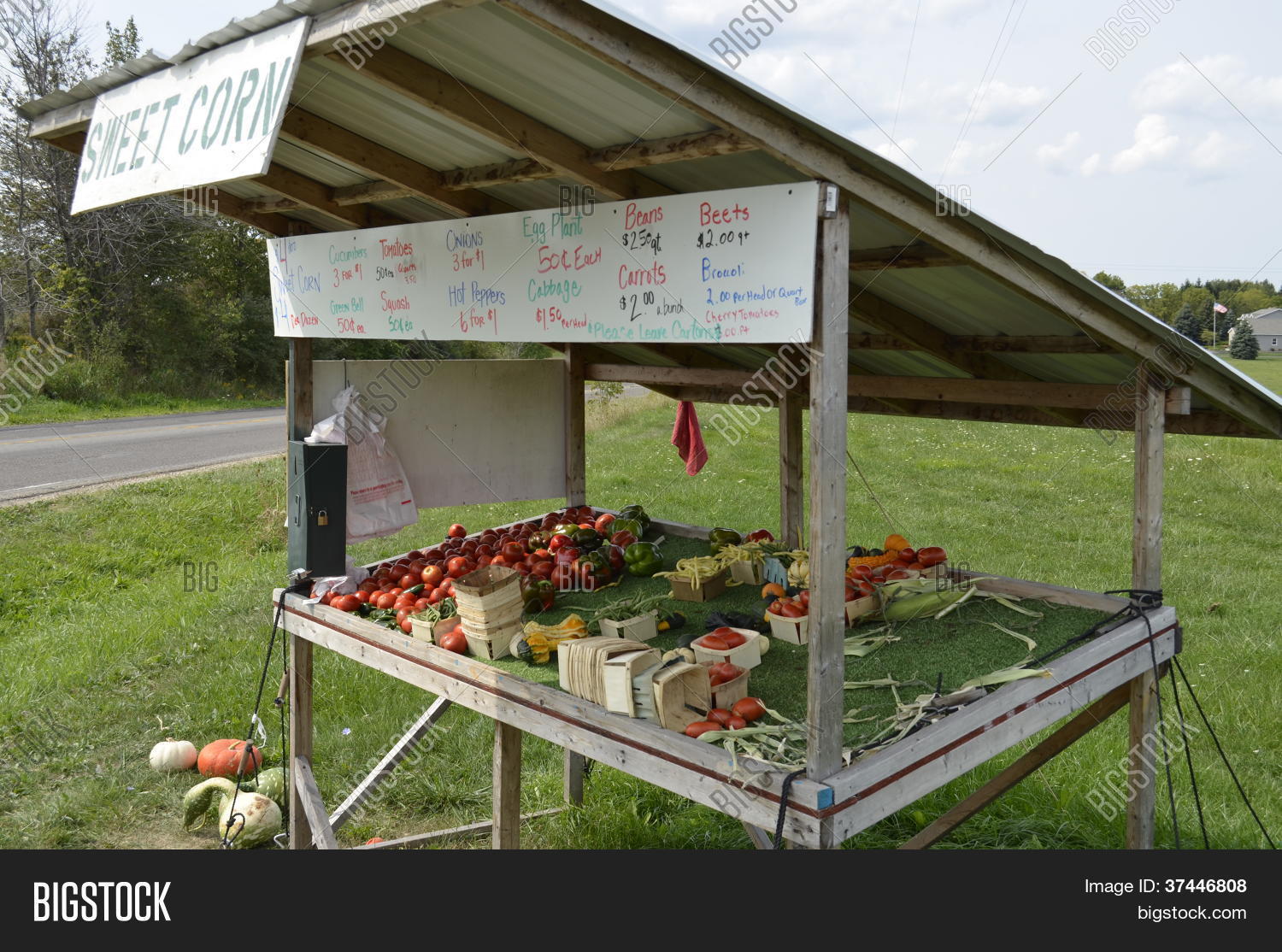 Rural Roadside Produce Stand Image & Photo Bigstock