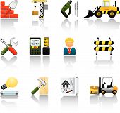 stock photo of construction  - Construction Icon Set - JPG 
