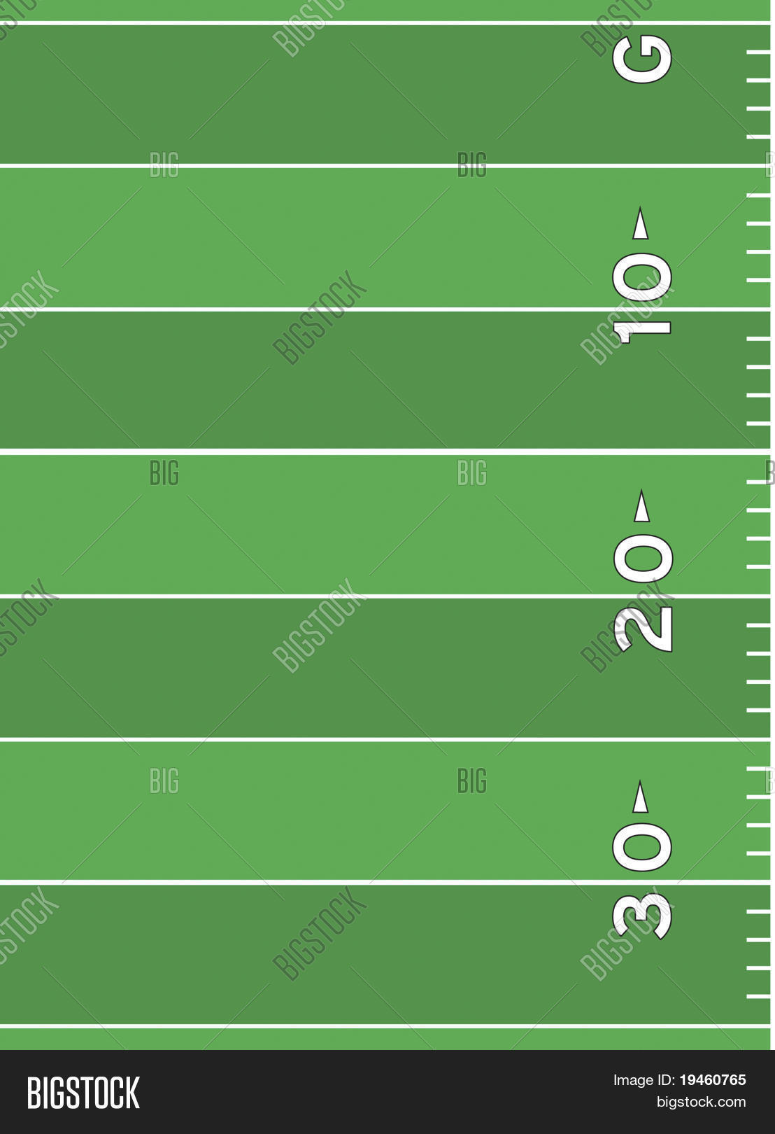 Football Field Markings Stock Vector & Stock Photos Bigstock