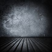 picture of interior  - Grungy steel room interior - JPG 