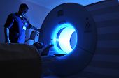pic of science  - Magnetic Resonance Imaging machine operator and a patient  - JPG 