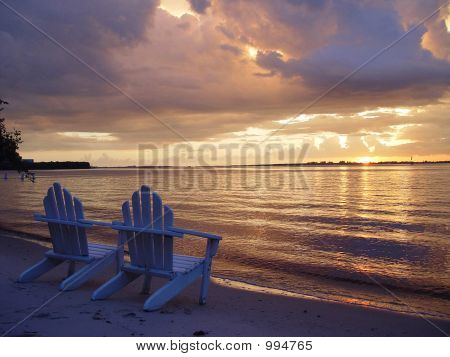 Adirondack Chairs On Beach Adirondack Chairs On Beach