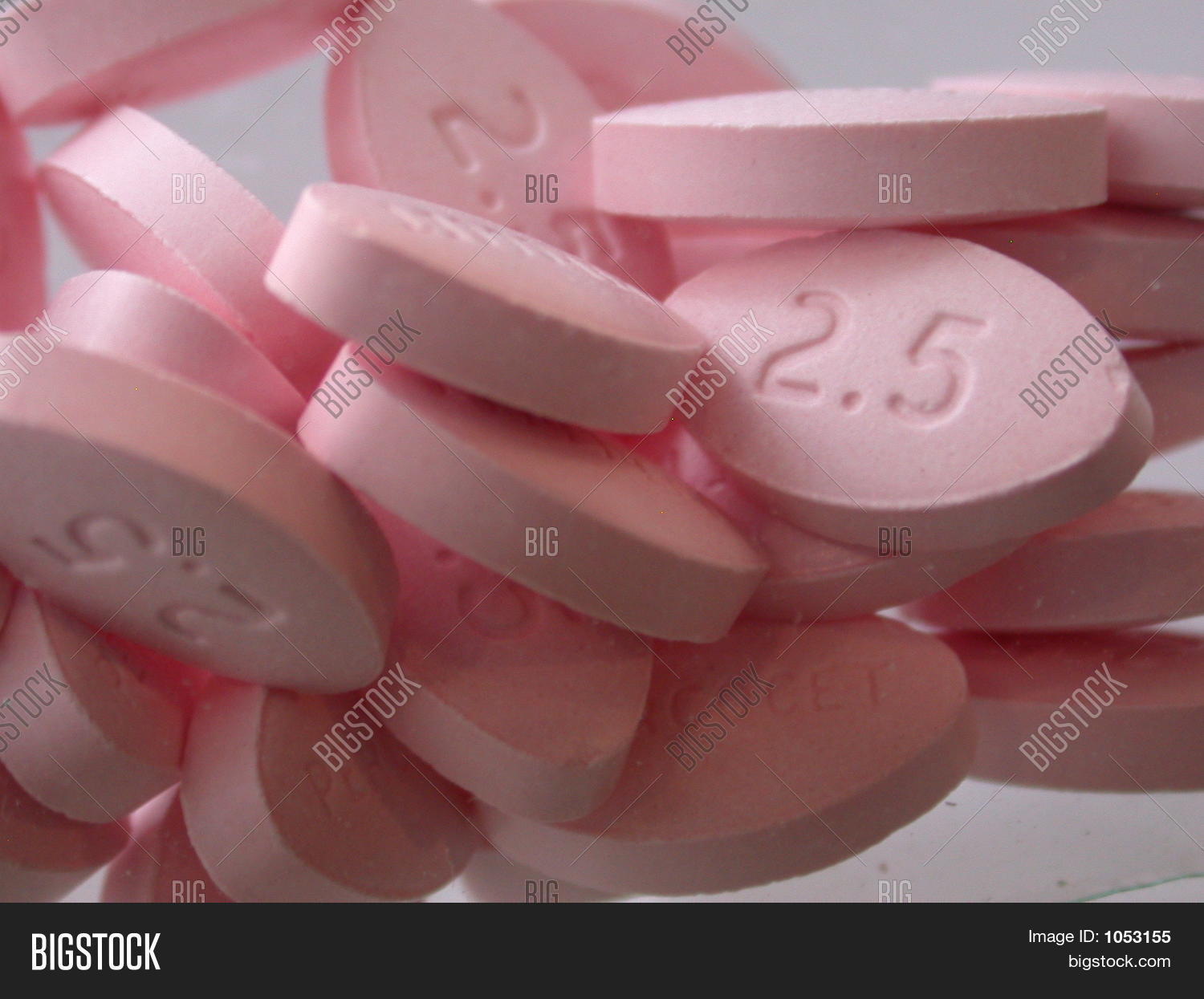 Pile Pink Pain Pills Image & Photo Bigstock