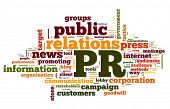 picture of newspaper  - Public relations concept in word tag cloud on white background - JPG 