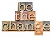picture of type  - be the change  - JPG 