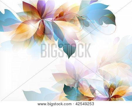 Picture or Photo of Abstract Floral vector graphic  illustration
Colorful Abstract Background