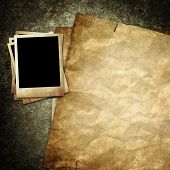 stock photo of  photo  - vintage paper and photo - JPG 