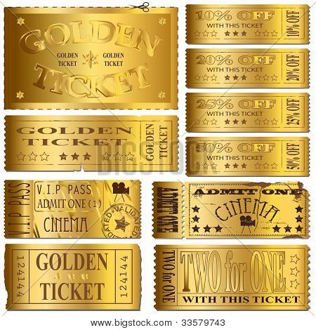 gold tickets poster id 33579743 ticket poster