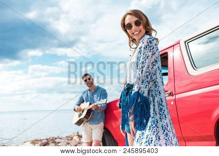 Poster: Young Man Playing Acoustic Guitar