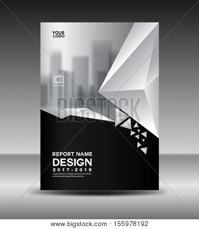 black and white brochure