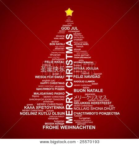 christmas tree shape from letters typographic composition merry christmas in different languages poster - Merry Christmas In Greek Language christmas tree shape from letters typographic composition merry christmas in different languages poster - Merry Christmas In Greek Language