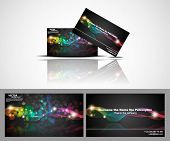 stock photo of business  - business card With abstract vector background - JPG 