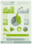 stock photo of buildings  - ecology info graphics collection  - JPG 