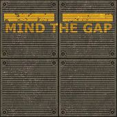 pic of gap  - Illustration of the London underground Mind The Gap typical sign - JPG 