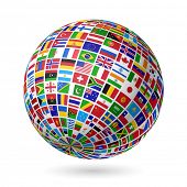 picture of france  - Flags globe - JPG 