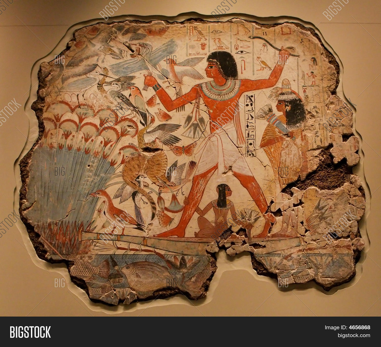 Ancient Egyptian Wall Painting Image & Photo Bigstock