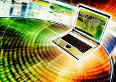 stock photo of internet technology  - Conceptual image for Internet - JPG 