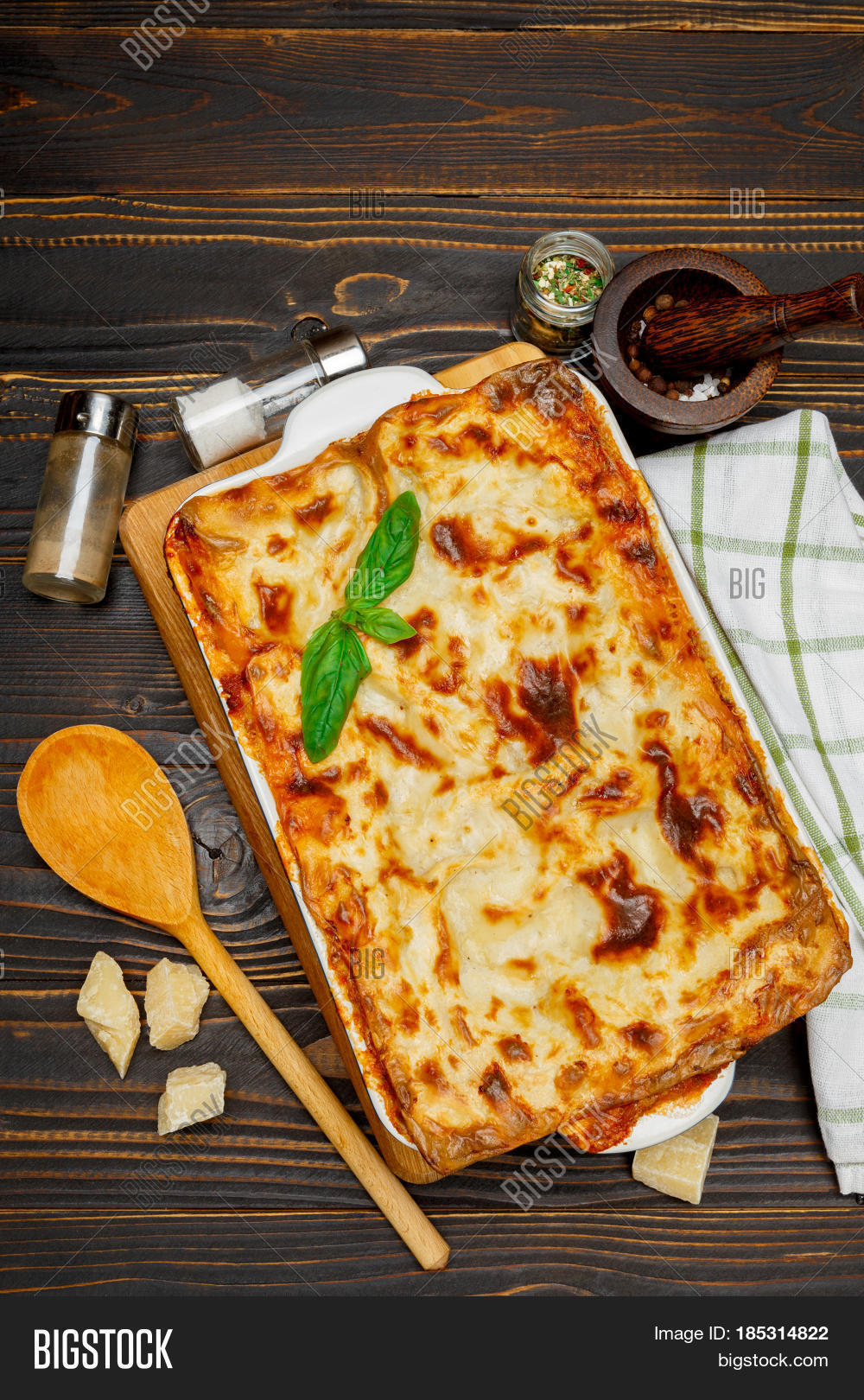 Lasagna Baking Dish Isolated On Image & Photo Bigstock