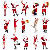 stock photo of holidays  - Happy Christmas Santa - JPG 