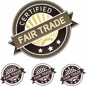 image of trade  - Fair trade good and food label sticker for use on product packaging print materials websites and in advertising and promotion - JPG 