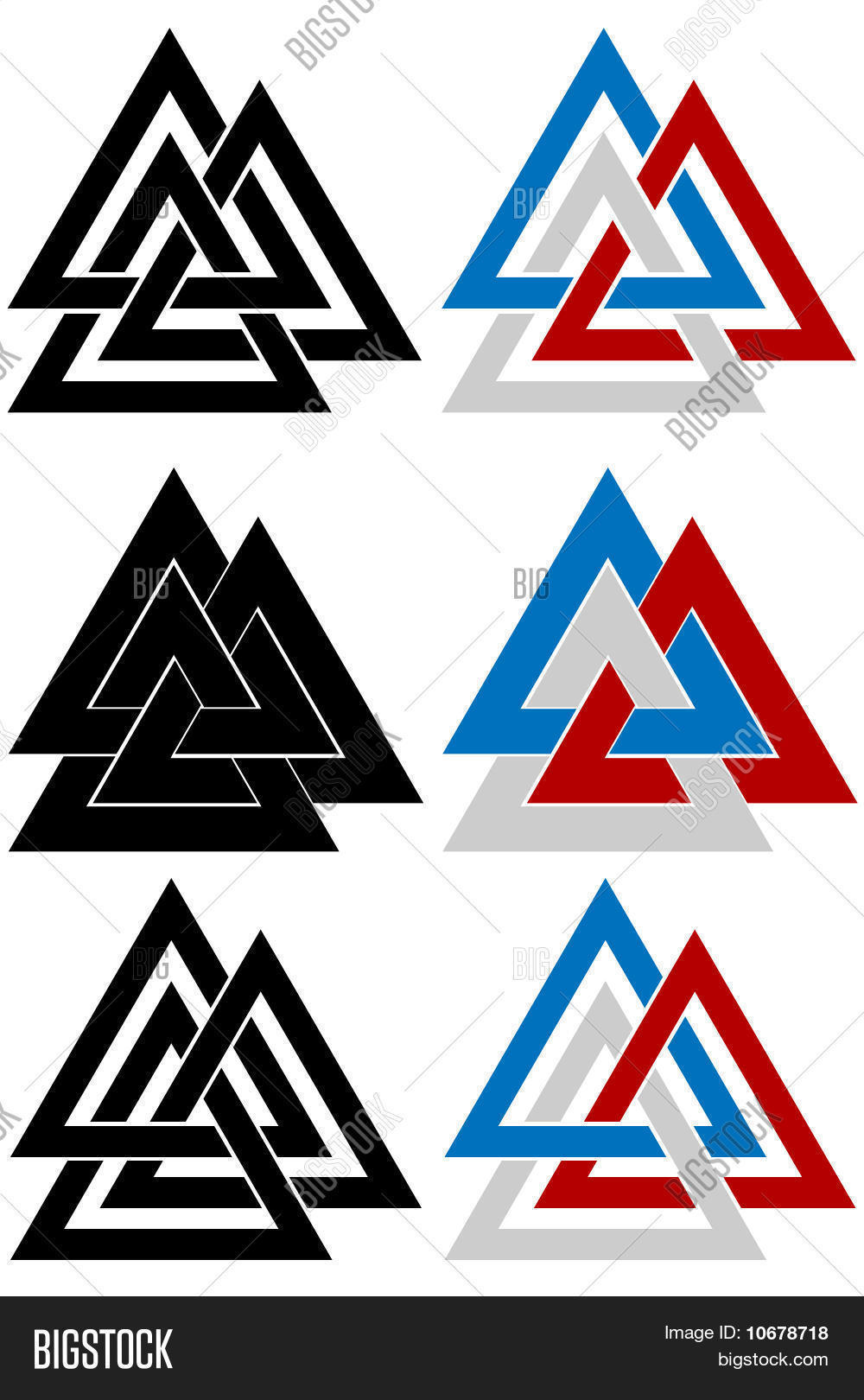 Valknut Stock Vector & Stock Photos Bigstock