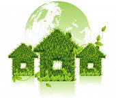 stock photo of home  - Green home - JPG 