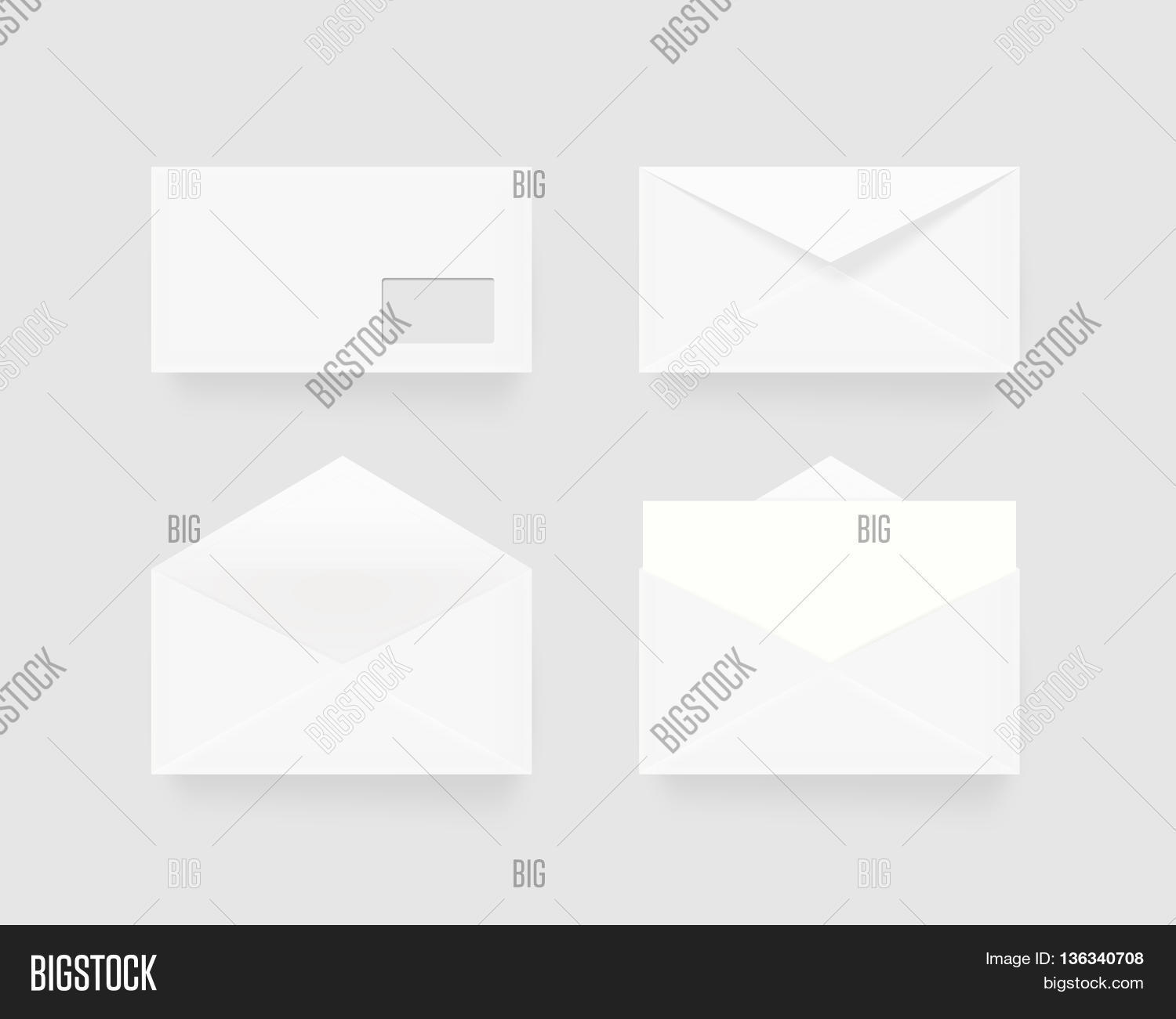 white blank envelope mock set image & photo | bigstock white blank envelope mock set image & photo | bigstock, Presentation templates