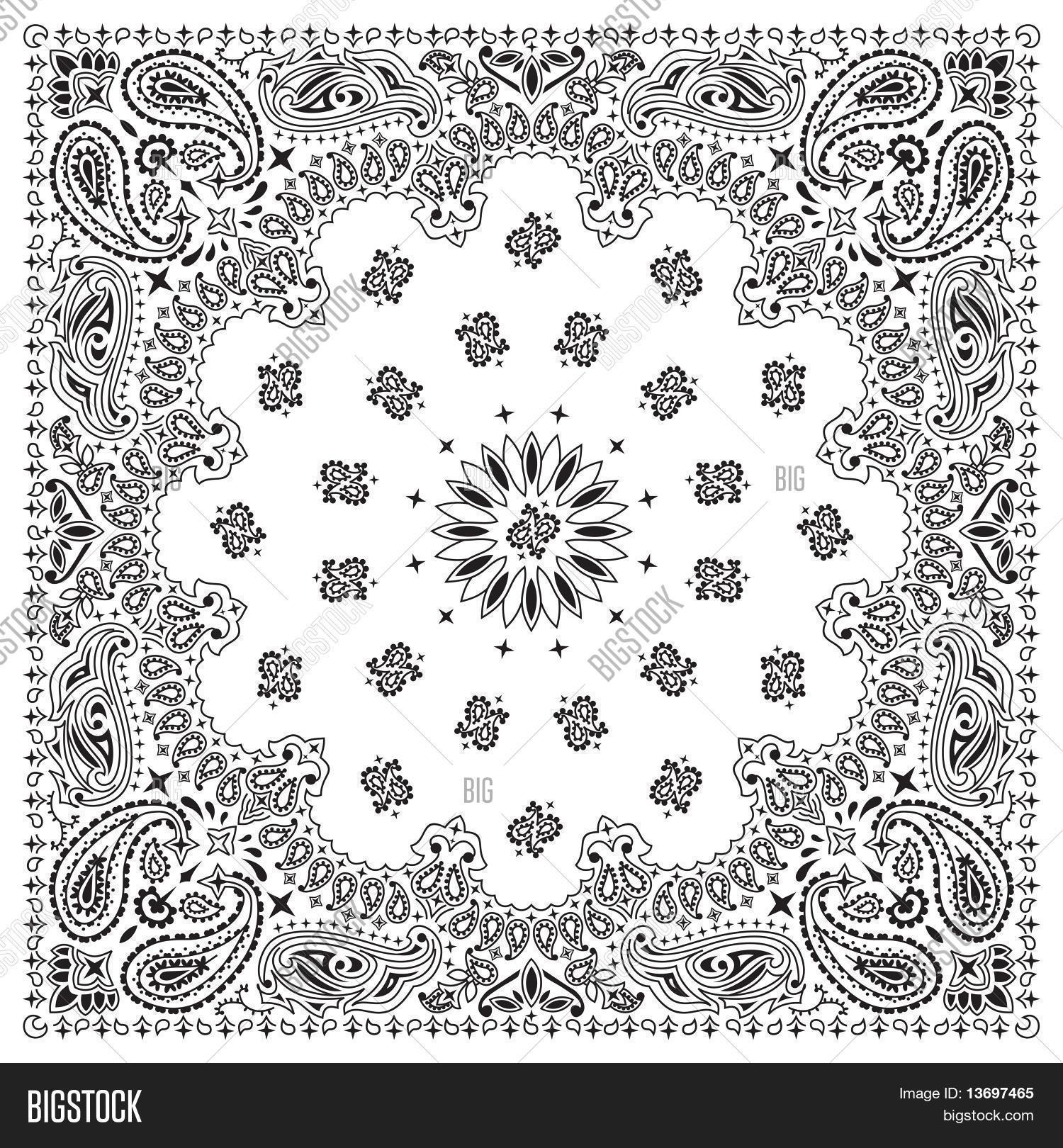 Bandana White Stock Vector & Stock Photos Bigstock