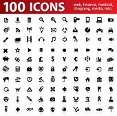 foto of finance  - Hundred vector Icons for Web Applications - JPG 