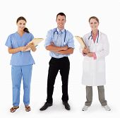 stock photo of medical  - Portrait Of Medical Staff In Studio - JPG 
