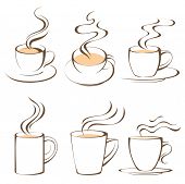 foto of cup  - coffee cups set - JPG 
