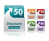 foto of money  - discount label - JPG 