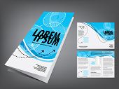 stock photo of insert  - tri fold business brochure template - JPG 