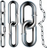 stock photo of linked  - Chain links  - JPG 