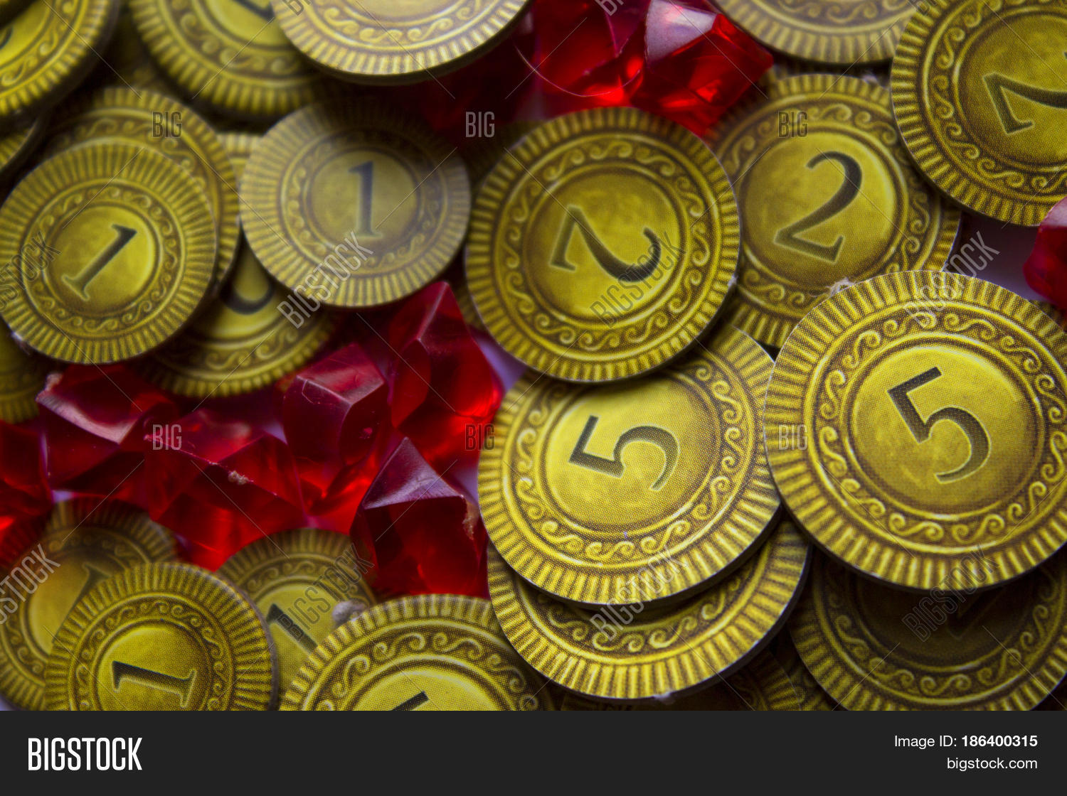 Board Game Coin Jewel Pieces Image & Photo Bigstock