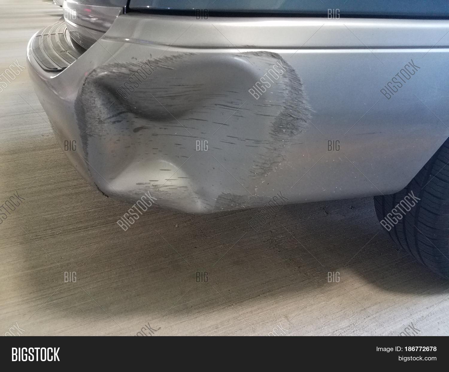 Small Dent Rear Bumper On Car Image & Photo Bigstock