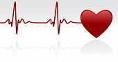 stock photo of heartbeat  - Editable vector background  - JPG 
