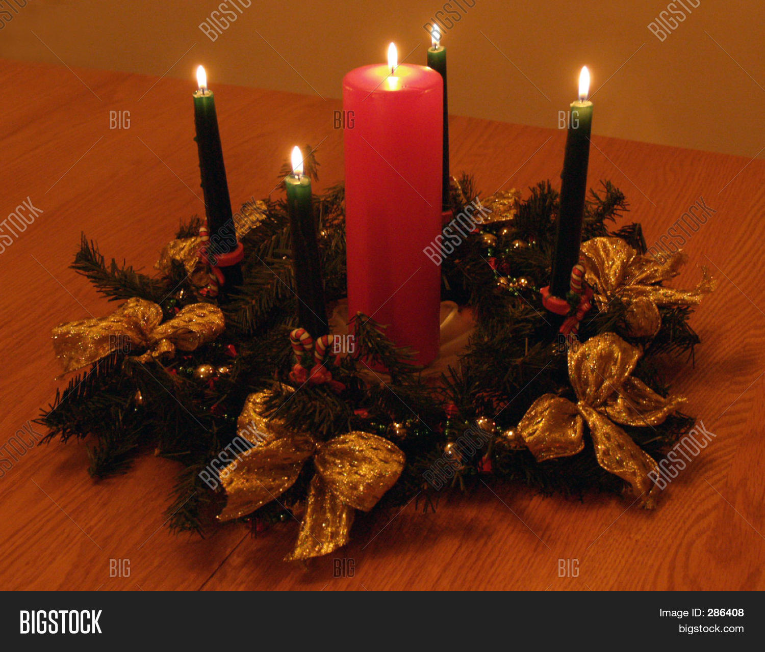 Advent Wreath Candles Image & Photo Bigstock
